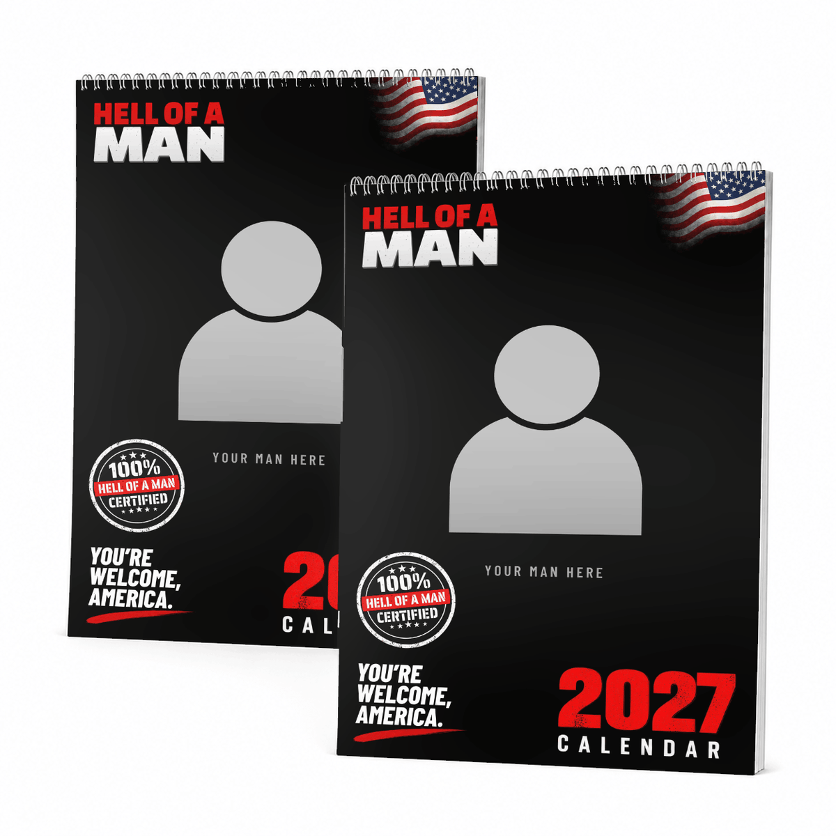 Hell of a Man — Personalised 2027 Calendar