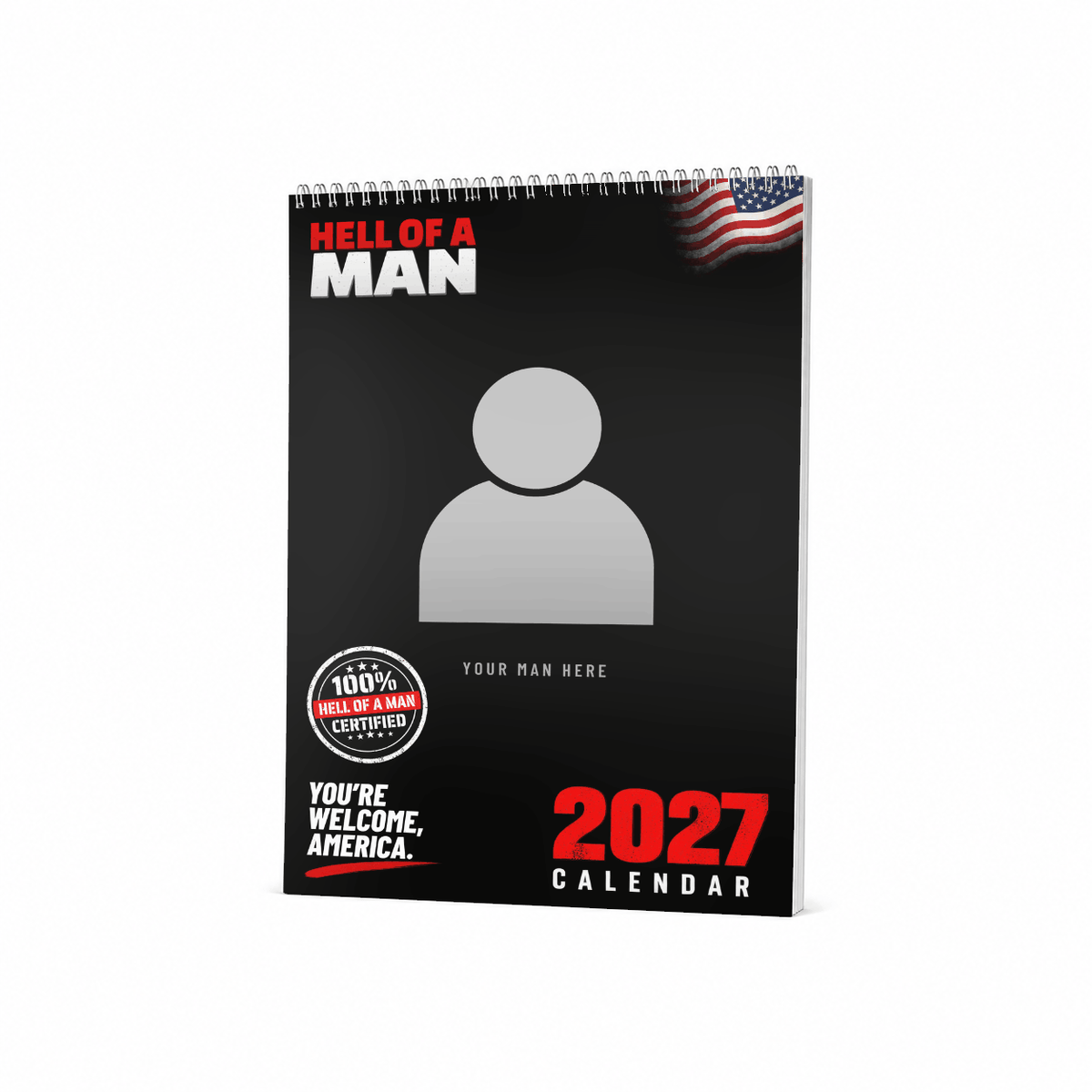 Hell of a Man — Personalised 2027 Calendar