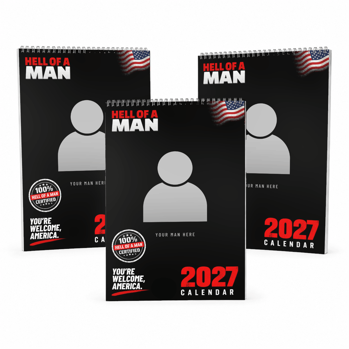 Hell of a Man — Personalised 2027 Calendar
